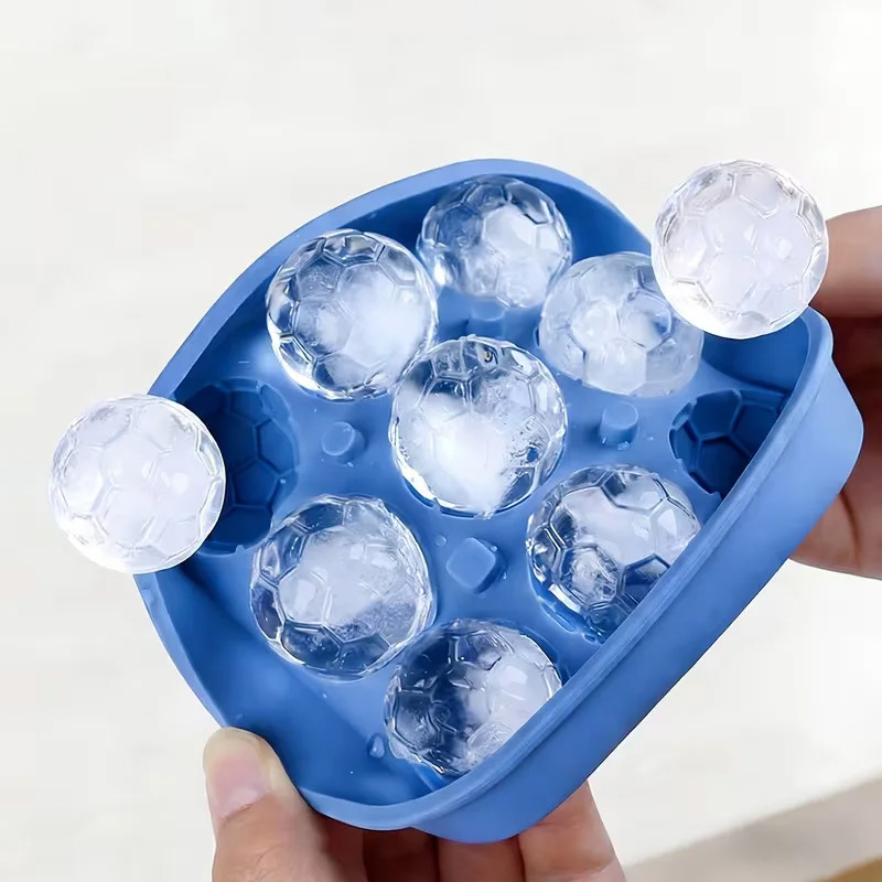 Ice Mold Sphere - 9홀 실리콘 축구공/아이스하키 몰드, 쉽게 탈형