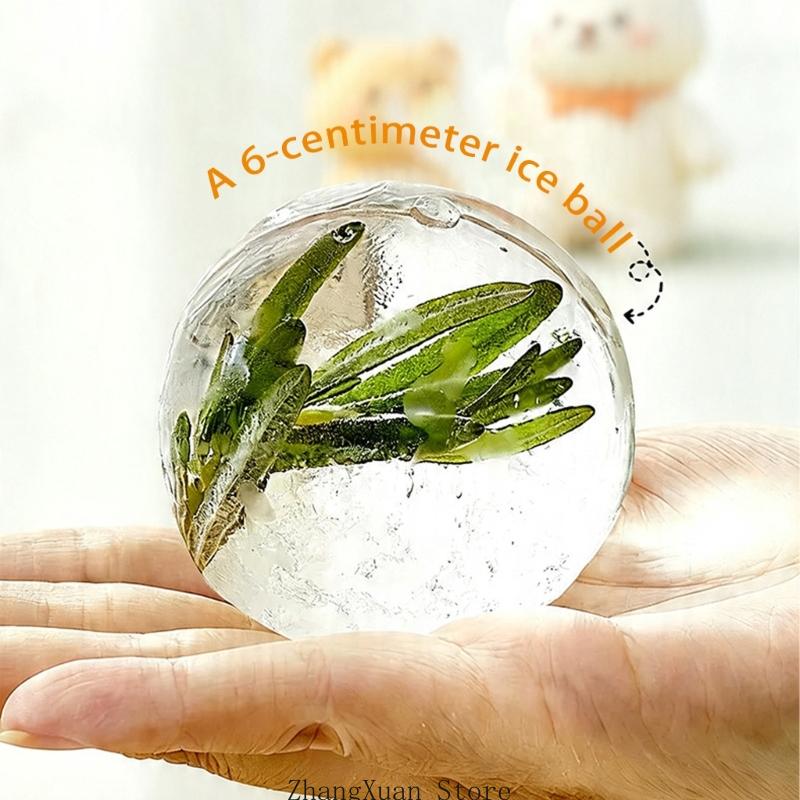 Ice Mold Sphere - 체육관 홈 풀 3XUF용 뚜껑과 밀짚이