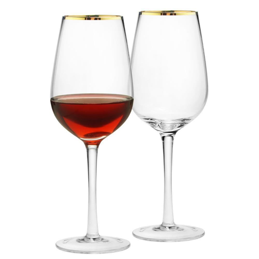 Highball Glass Set - 골드 림 하이볼 글라스 레드 와인
