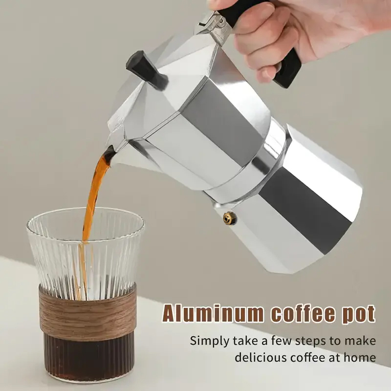 Home Barista - 클래식 알루미늄 모카포트 50-300ML 가정용 스토브탑