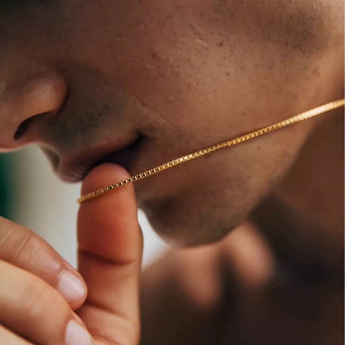 925 스털링 실버 목걸이 골드 도금, 1mm 박스 파 - Bar Cart Gold 리뷰 및 가격
