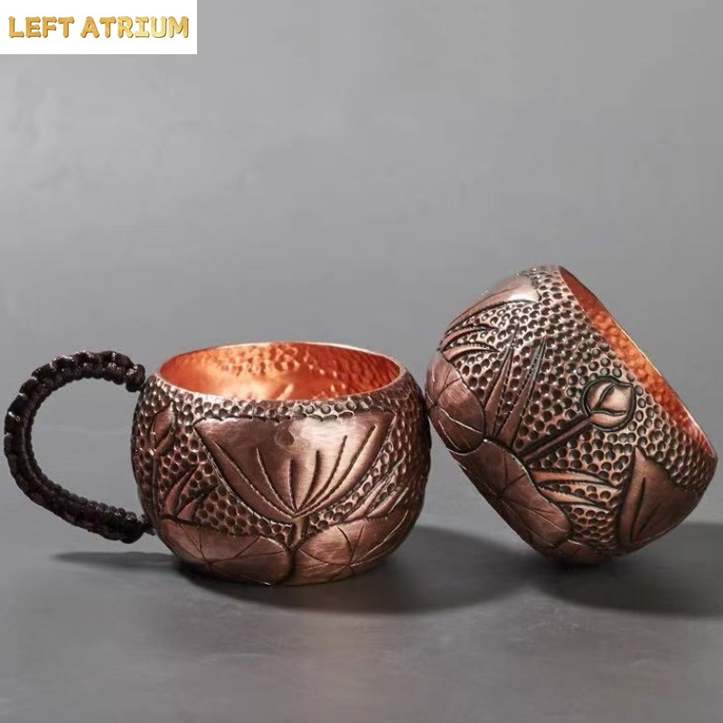 순수 구리 커피 머그잔, 수공예 꽃무늬 질감의 손잡이가 - Mule Copper Mug 리뷰 및 가격