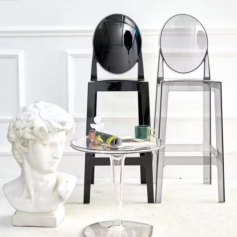 8Pcs 패션 홈 장식 투명 아크릴 플라스틱 유령 의자 - Home Bar Stools 리뷰 및 가격