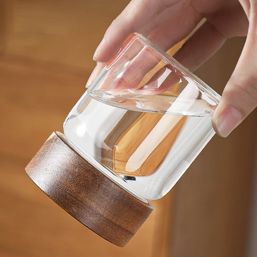 뚜껑이 있는 고 붕규산염 유리 저장 탱크, 아카시아 나 - Highball Glass Set 리뷰 및 가격