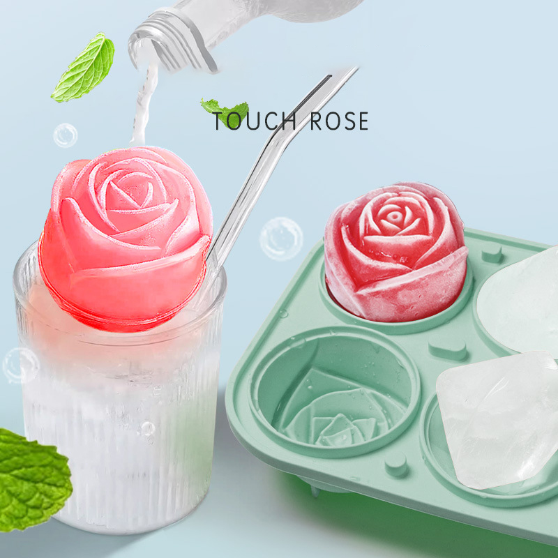 3D 로즈 다이아몬드 라운드 아이스 큐브 금형 4/6  - Ice Mold Sphere 리뷰 및 가격