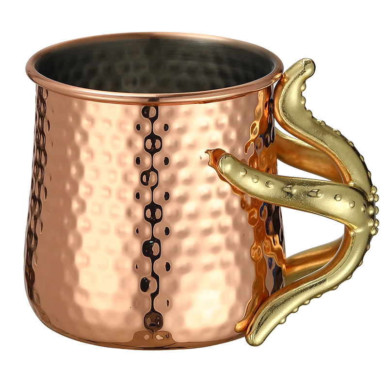 망치로 쳐진 구리 도금 스테인레스 스틸 모스크바 뮬 구 - Mule Copper Mug 리뷰 및 가격