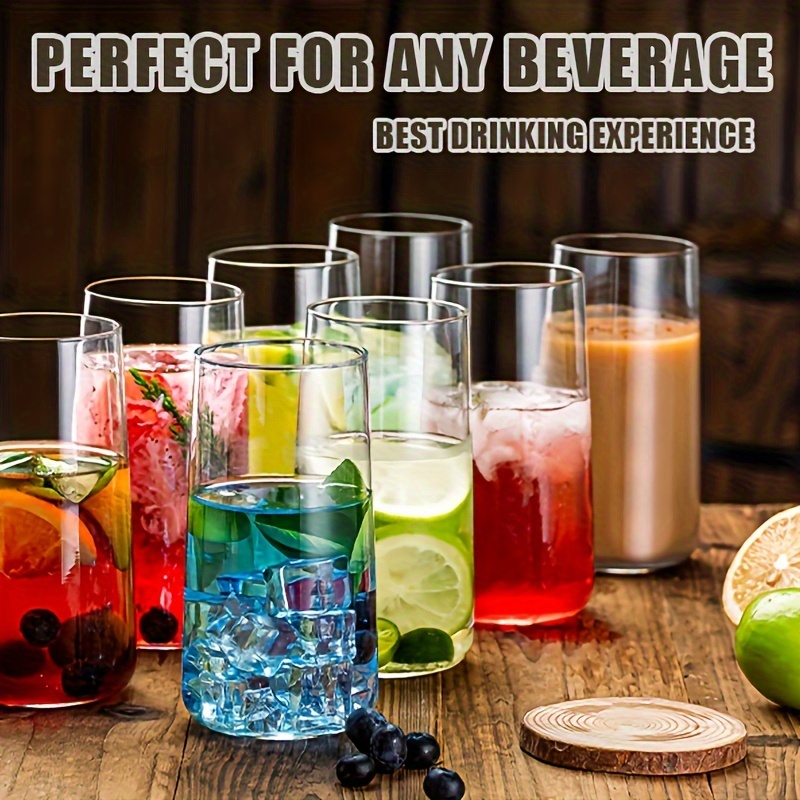 하이볼 유리 위스키 커피 컵, 빨대 포함, 15.5 O - Highball Glass Set 리뷰 및 가격