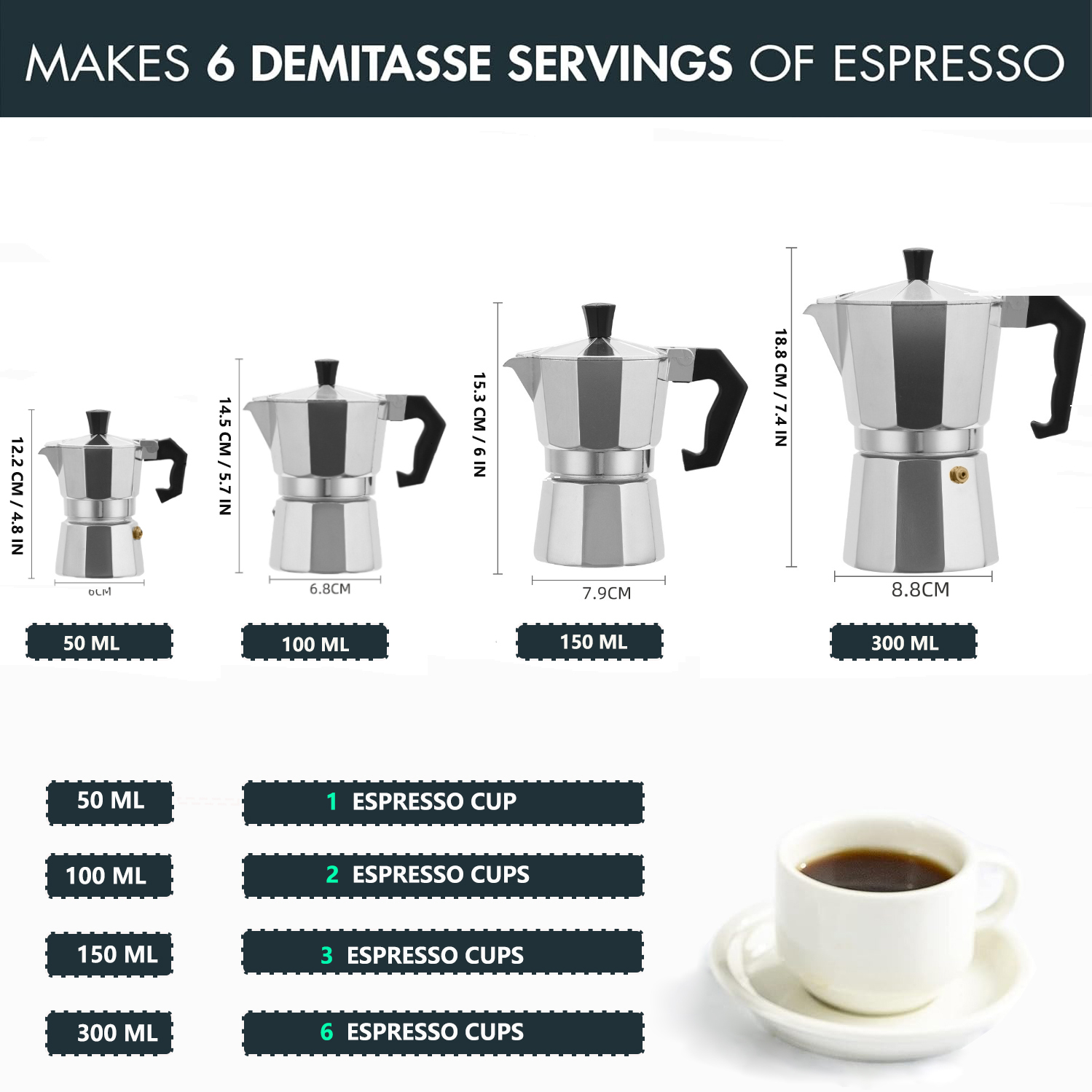 클래식 알루미늄 모카포트 50-300ML 가정용 스토브 - Home Barista 리뷰 및 가격