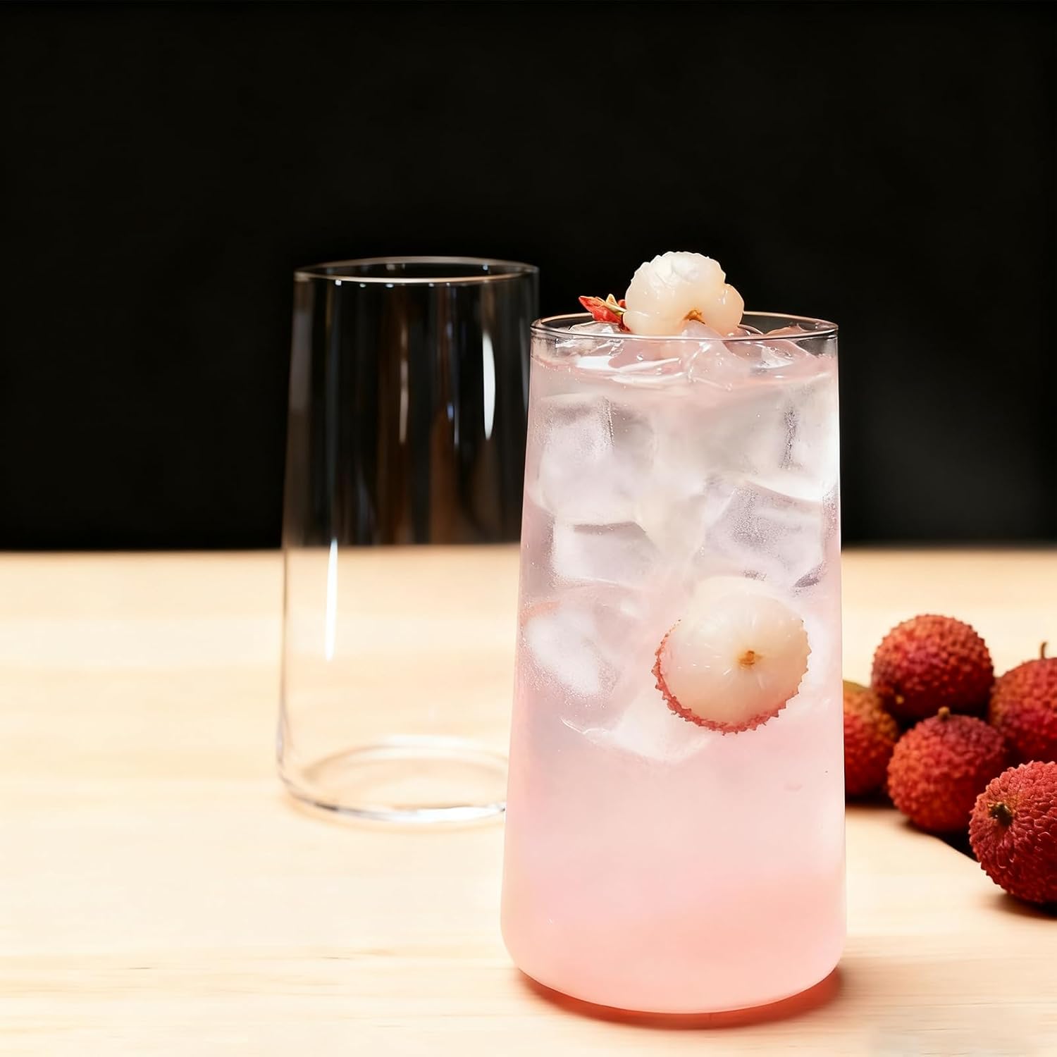 6개 세트, 18.3oz/543ml 대형 물컵, 무연  - Highball Glass Set 리뷰 및 가격