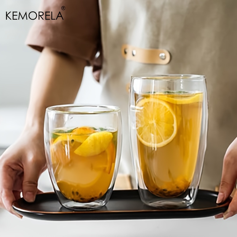 내열성 이중 벽 유리 컵, 우유 위스키 차, 투명 맥주 - Highball Glass Set 리뷰 및 가격