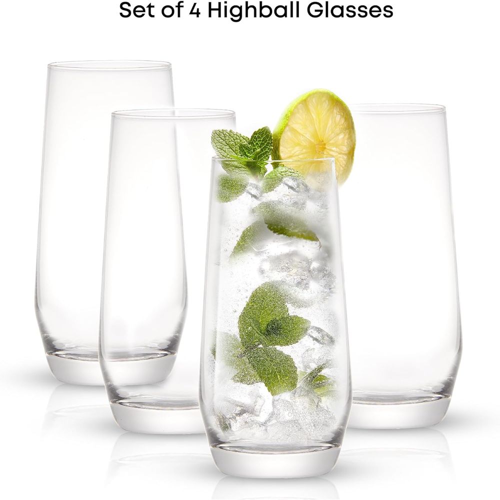 18.5온스 하이볼 글라스 세트, 물, 모히토, 톰 콜 - Highball Glass Set 리뷰 및 가격