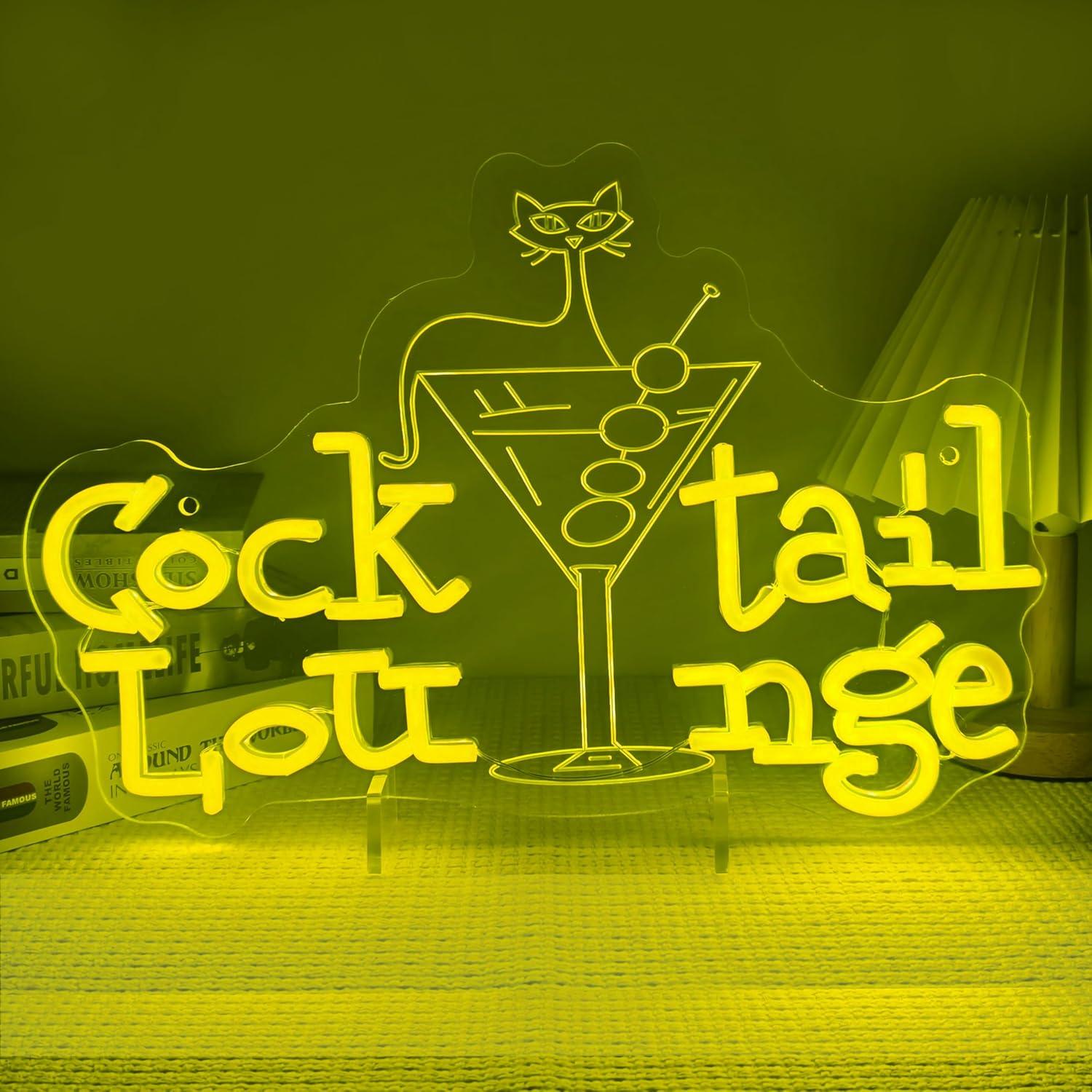 칵테일 라운지 네온사인 디밍 가능 LED 조명 (바,  - Home Bar Cafe 리뷰 및 가격