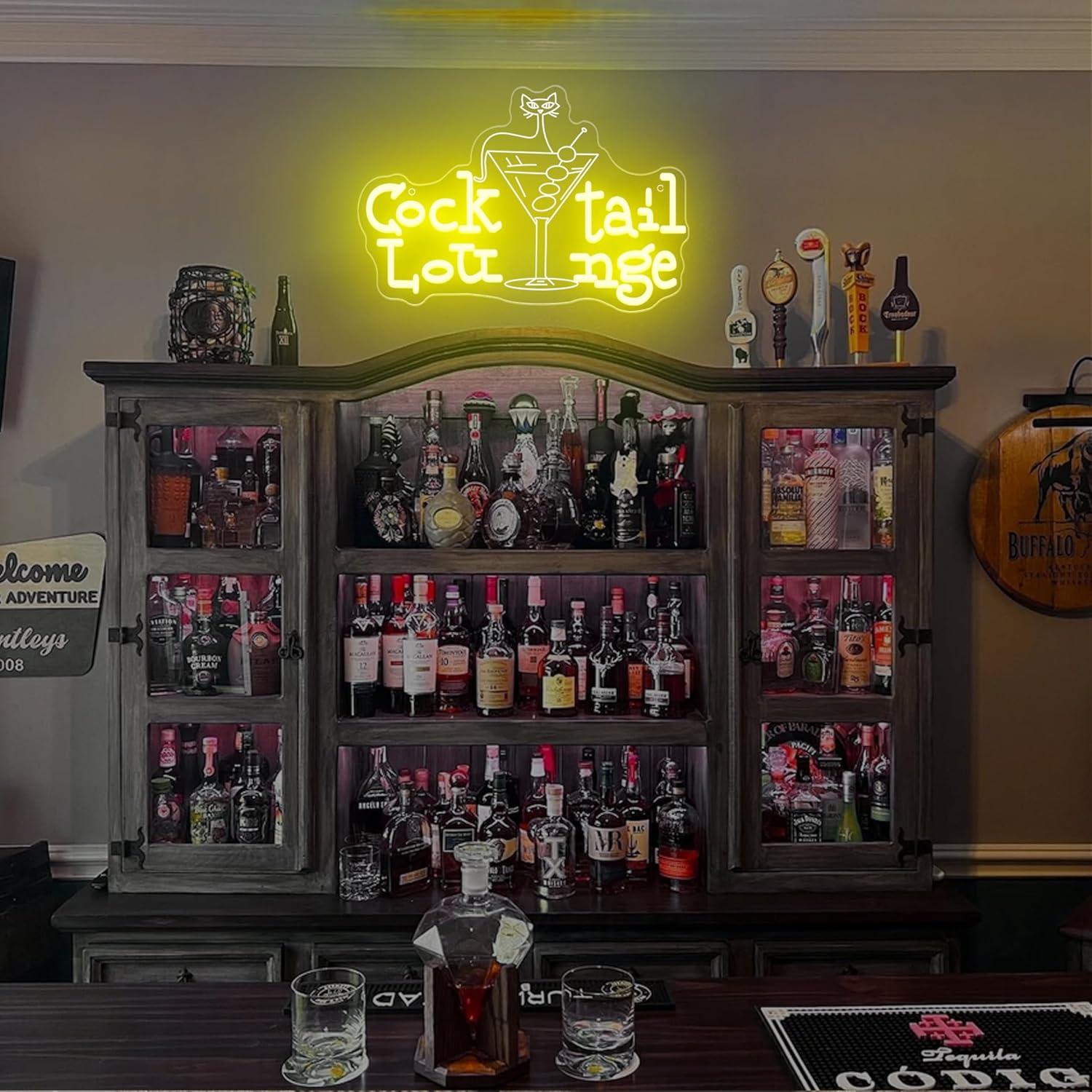 칵테일 라운지 네온사인 디밍 가능 LED 조명 (바,  - Home Bar Cafe 리뷰 및 가격